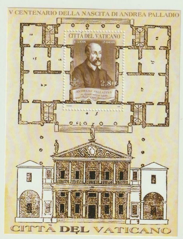 VATICAN 2008 Palladio Sheet MNH / N8232