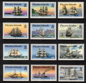 PITCAIRN ISLANDS 1988 Visiting Ships; Scott 298-309; MNH