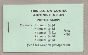Tristan da Cunha # SG SB4 Booklet QE II 1970  Revised Back Cover  (1) Mint NH