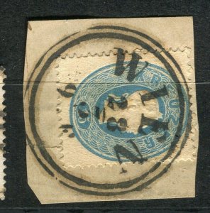 AUSTRIA; 1860-1 classic F. Joseph issue fine used Shade of 15k. value, Postmark