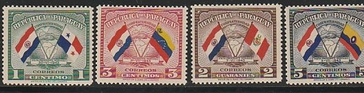 PARAGUAY #415-8 MINT NEVER HINGED COMPLETE