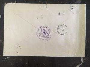 1949 Consulate Of France In Bucharest Romania Diplomatic Cover To Paris France