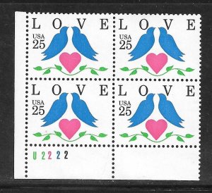 #2440 MNH Plate Block