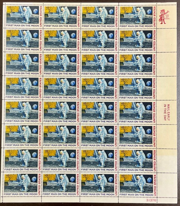 C76 Lot of 3 sheets First Moon Landing  MNH 10 c sheet of 32  FV $9.60   1969