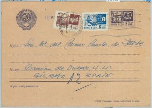75440 - RUSSIA USSR - POSTAL HISTORY - STATIONERY CARD to SPAIN 1973-