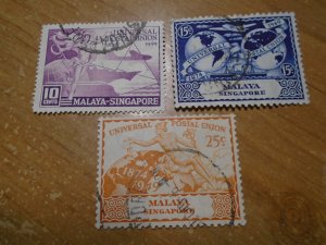 Singapore  #  23-25  used