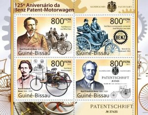 Guinea 2011 MNH - 125th Anniversary of the First Patent of Mercedes-Benz