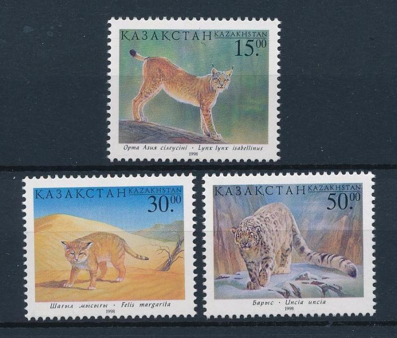 [41247] Kazakhstan 1998 Wild Animals Mammals Wild cats MNH