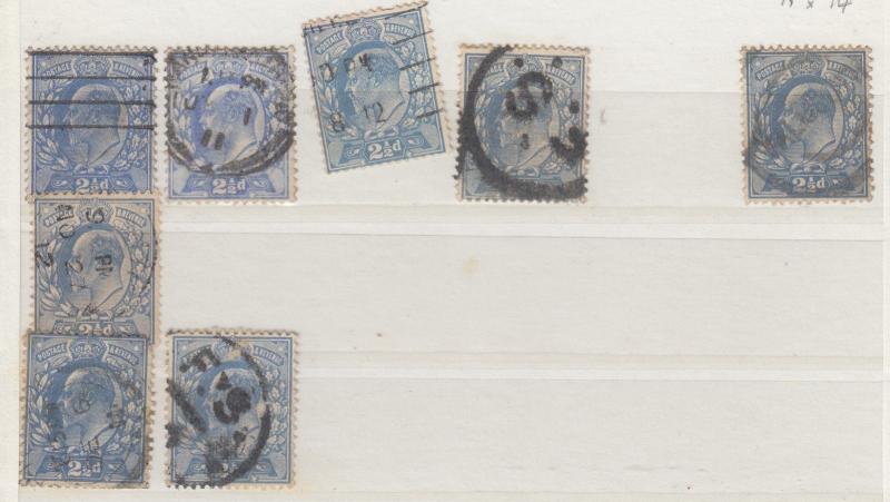 GB KEVII 1902 2 1/2d 15 x 14 Study Collection J760