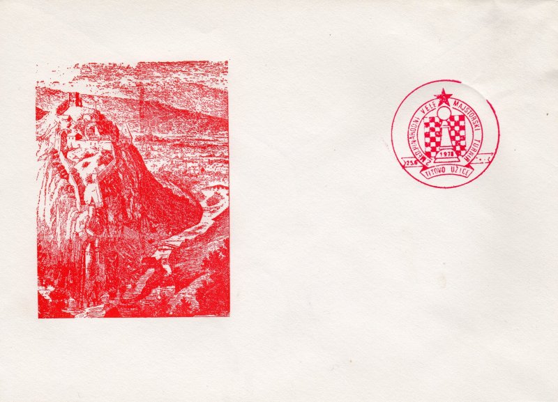 Yugoslavia 1978 CHESS POST MARK TURNIR TITOVO Special Cover