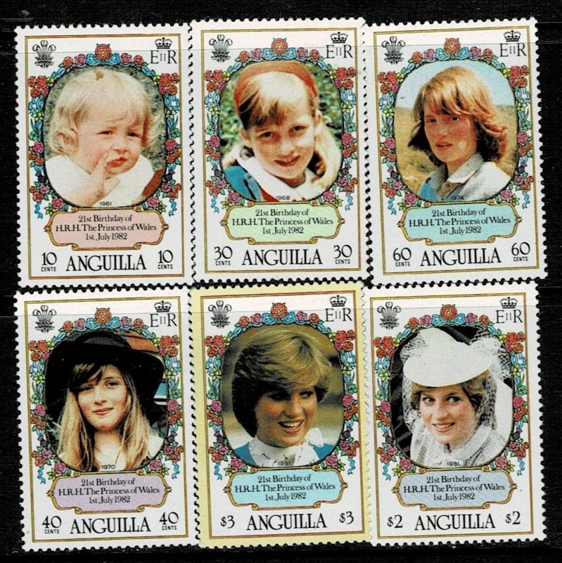 Anguilla 1982 21st Birthday of Princess Diana MNH