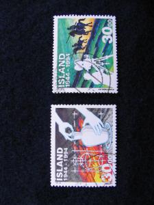 Iceland – 2X Stamps – SC#’s 783 & 784