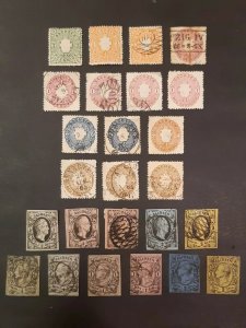 Sachsen Saxony Old Germany XIX c. # Stamped lot as per photos