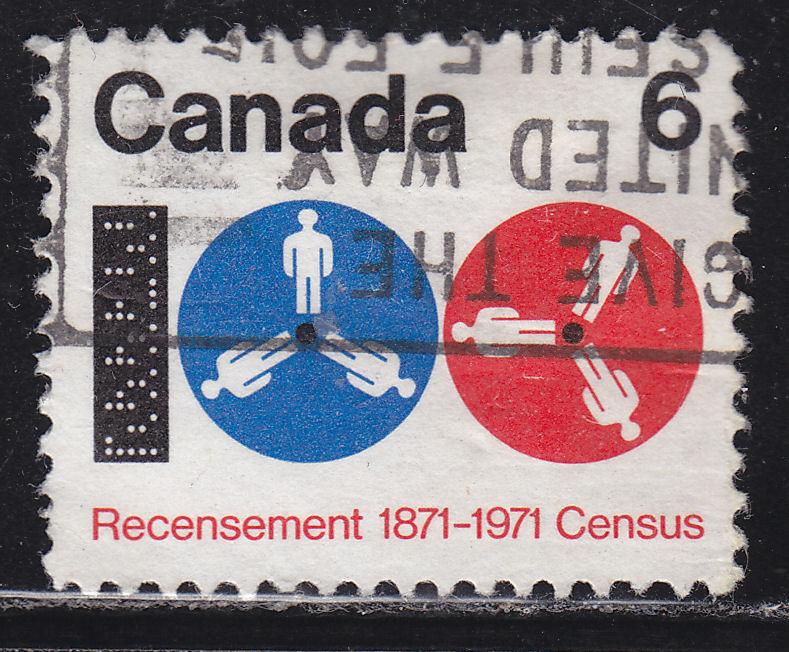 Canada 542 Census Canada 6¢ 1971