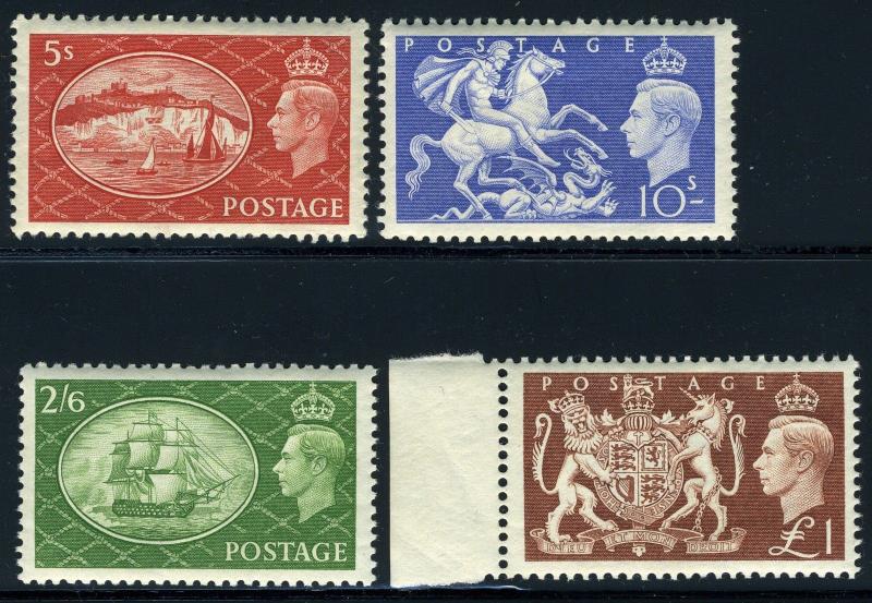 GREAT BRITAIN SC# 286-9 SG# 509-12 MINT NEVER HINGED AS SHOWN