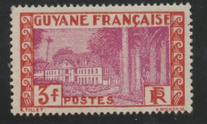 French Guiana Scott 148 MH* Government Buildings at Cayenne stamp