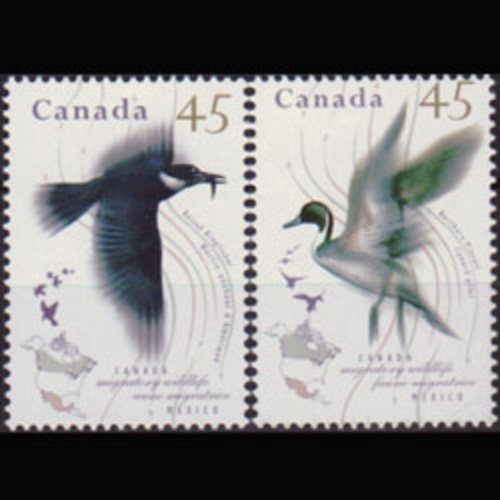 CANADA 1995 - Scott# 1564-5 Birds 45c NH