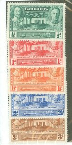 Barbados #202-206 Unused Single (Complete Set) (King)