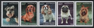 Australia 2013 MNH Sc 3870a 60c Schnauzer, dachshund, spaniel, pug, terrier S...