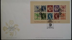 GB 2002 2003 FDC Wild about Wilding Definitive Collection MS Windsor Bond St SHS