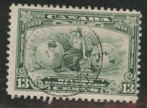 CANADA Scott 194 used 1932 13c Globe stamp CV$7