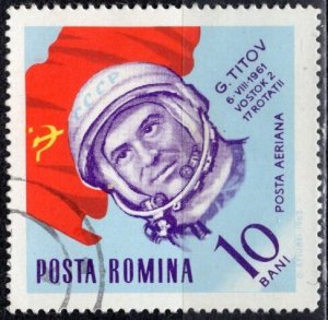 Romania; 1964: Sc. # C152; Used CTO Single Stamp