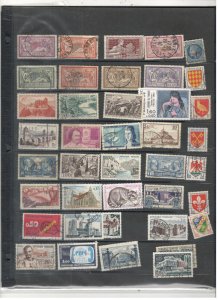 FRANCE COLLECTION ON STOCK SHEET MINT/USED