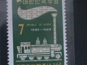 ​KOREA-1969-SC#685-70TH ANNIV: KOREAN RAILROAD-MNH VF-LAST ONE-HARD TO FIND