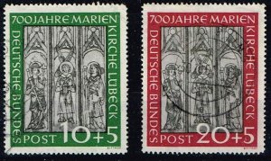 Germany 1951,Sc.#B316-7 used.  cv.€160