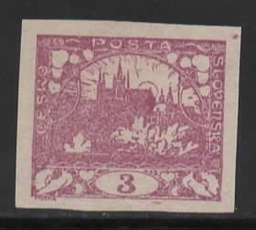 Czechoslovakia Sc # 1 mint hinged (BBC)