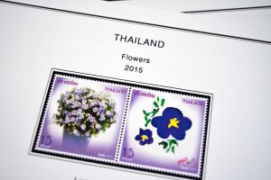 COLOR PRINTED THAILAND 2011-2015  STAMP ALBUM PAGES (97 illustrated pages)