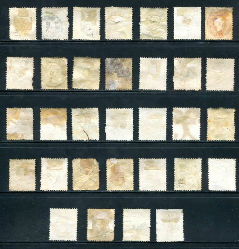 x300 - Collection AUSTRIA Lot of (32) Scott# 15 - Used - Shades, Postmarks etc