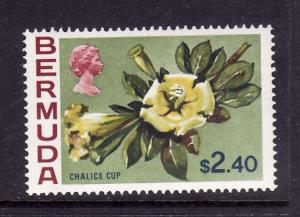 Bermuda-Sc.#271-Unused NH-$2.40 Chalice Cup-Flowers-1970-