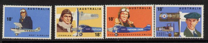 Australia 672-5 MNH Aircraft, Aviation Pioneers