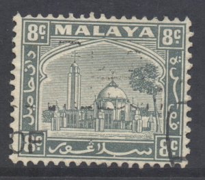 Malaya Selangor Scott 50 - SG75, 1935 Mosque 8c used