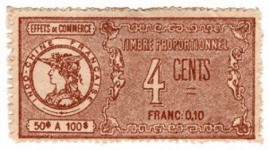 (I.B) France Colonial Revenue : Indo-China Effets de Commerce 4c 