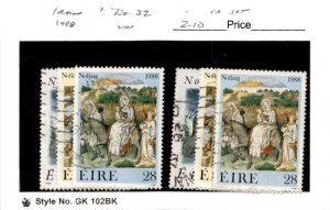 Ireland, Postage Stamp, #730-732 (2 Sets) Used, 1988 Christmas (AC)
