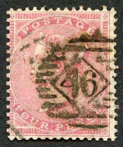 SG66 4d Rose-carmine wmk Large Garter Fine used Cat 150 Pounds 