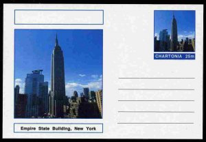 CHARTONIA, Fantasy - Empire State Building, New York - Postal Stationery Card...