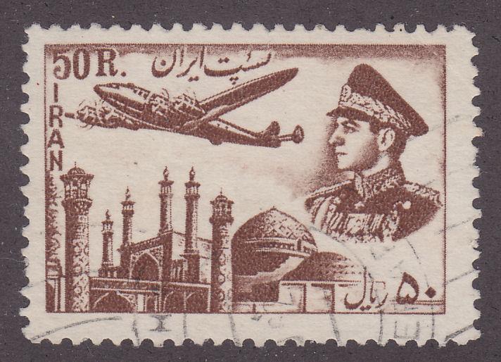 Iran C76 Plane Over Mosque 1953