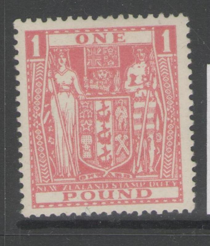 NEW ZEALAND SGF158 1931 £1 PINK MTD MINT