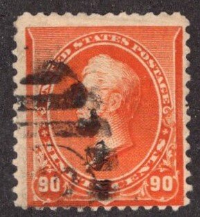 United States Scott #229 USED NH NG vivid color crisp look.