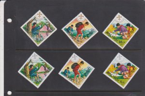 Bhutan, Scott # 134-139. 60th Anniversary of Boy Scouts MNH.