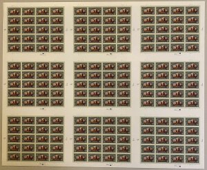 3854 Lewis and Clark Bicentennial Uncut Press Sheet of 9 Panes of 37 Cent Stamps