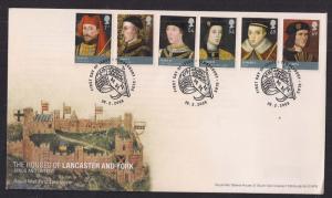 GB 2008 QE2 FDC The House of Lancaster & York set SHS - B389