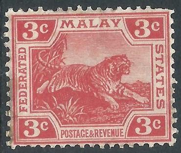 Malaya, Sc #42, 3c MH