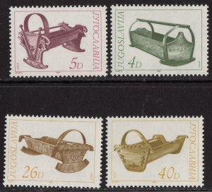 Thematic stamps YUGOSLAVIA 1984 MUSEUM EXHIBITS 2156/9 mint