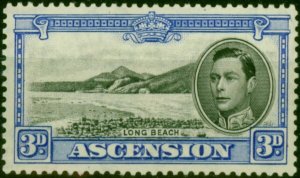 Ascension 1938 3d Black & Ultramarine SG42 Fine LMM