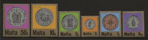 MALTA SC# 439-46   FVF/MNH 1972