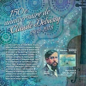 Guinea - Claude Debussy Anniversary - Souvenir Sheet - 7B-1839 